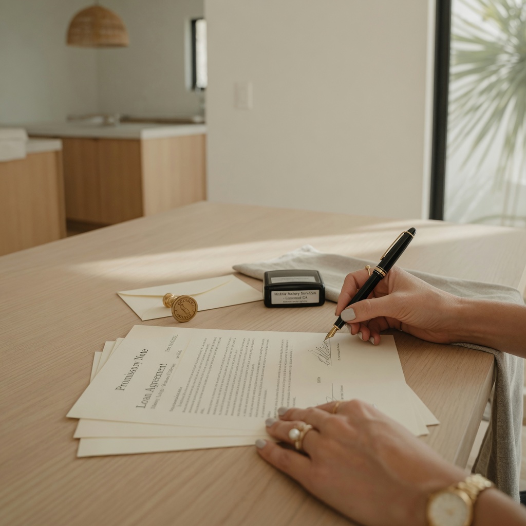 Loan document signing